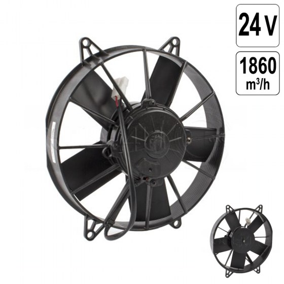 Ventilator AXIAL 24V - 1860 m3/h - suflare - VA15-BP70/LL-39S